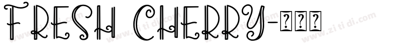 Fresh Cherry字体转换